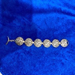 Silpada heavy .925 sterling silver hand made, bracelet.